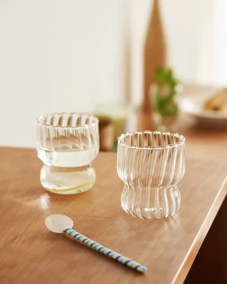 Stripe Coffee Cup Water Tumbler-1