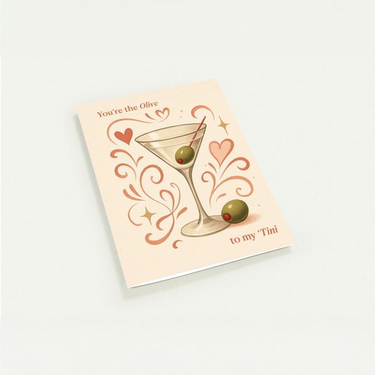 You're the Olive to my 'Tini - 10-Pack Blank Card Set