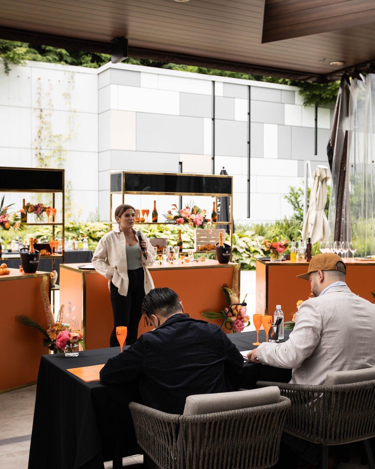 Jordan hosting a cocktail competition.