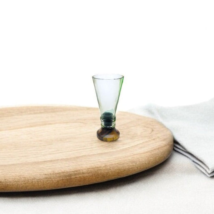 Upcycled Clear Glass Shooters  (Set of Two)