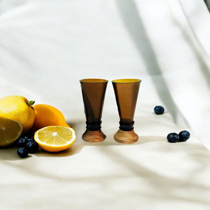 Amber Shot Glasses-1