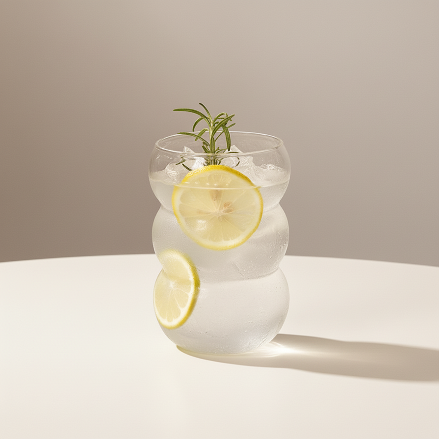 Bubble Shaped Glass Cups – 380 ml / 550 mL