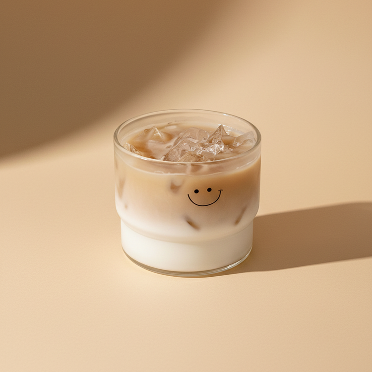 Heart +Cute Face Coffee Cup - 315ml