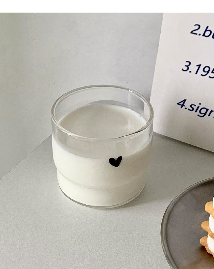 Heart +Cute Face Coffee Cup - 315ml