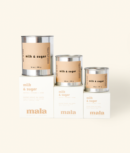 Mala The Brand Milk and Sugar | Vanilla + Cinnamon + Cream
