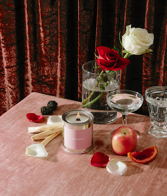 Mala the Brand Rosebud | Cream + Rose + Cedarwood Candle
