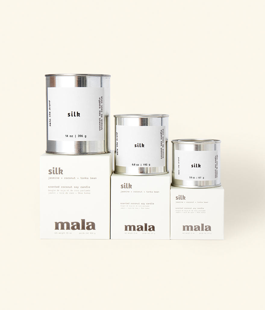 Mala The Brand Silk | Jasmine + Coconut + Tonka bean