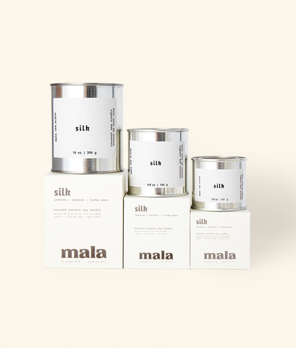 Mala The Brand Silk | Jasmine + Coconut + Tonka bean